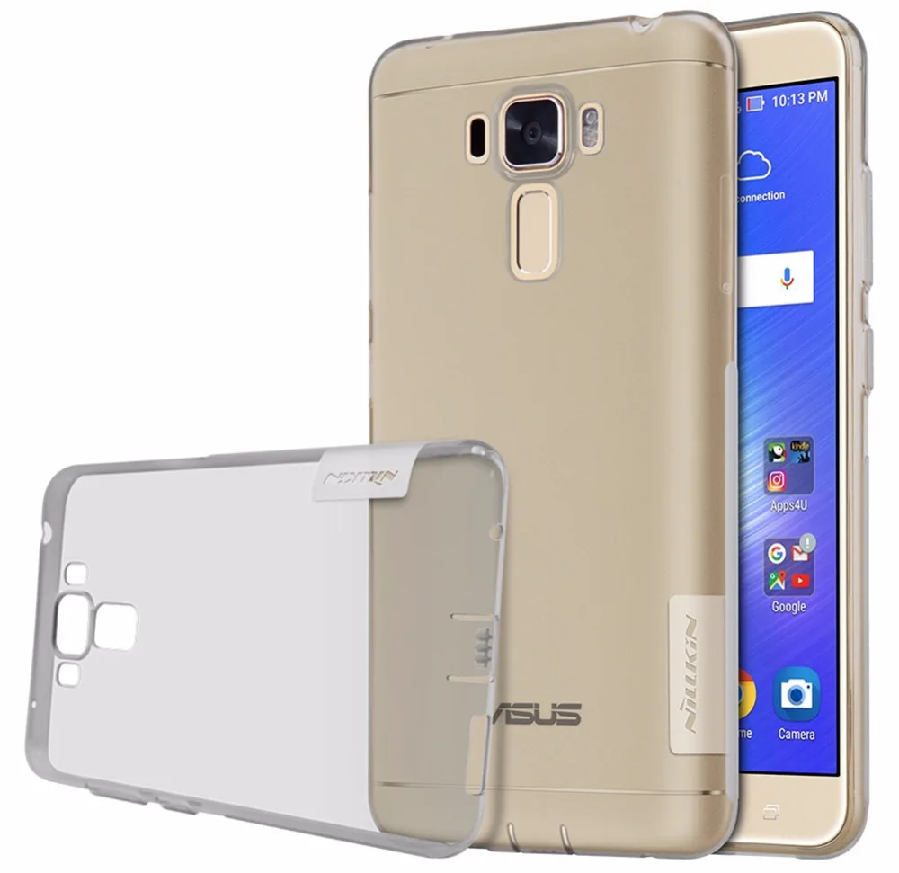 Чехол для Asus zenfone 3 Max ZC520TL Для Laser ZC551KL ZNILLKIN Nature прозрачный силиконовый мягкий