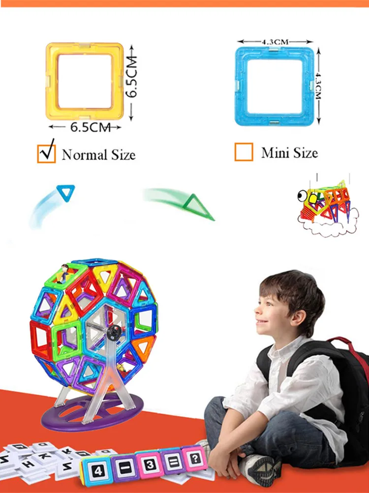 MylitDear 20/36 Pcs магнитные строительные блоки игрушки Сборная модель DIY 3D Магнитный конструктор развивающие игрушки кирпич подарки для детей