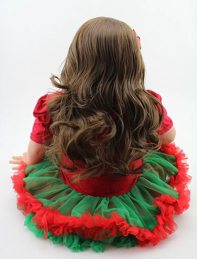 Npk настоящая девушка кукла возрождение 24 &quot60 см Силиконовые Детские Reborn кость
