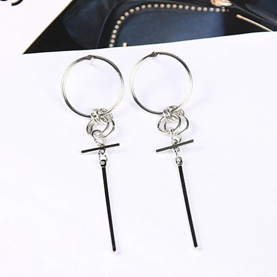 Pendientes Mujer Moda модные ювелирные изделия серьги для мальчиков Brincos серебряные Длинные корейские серьги для женщин