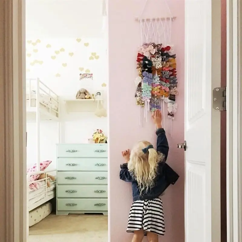 Банты для волос для девочек, заколка для волос, органайзер для волос, детские заколки для волос радужного цвета, держатель для волос, аксессуары для волос DIY