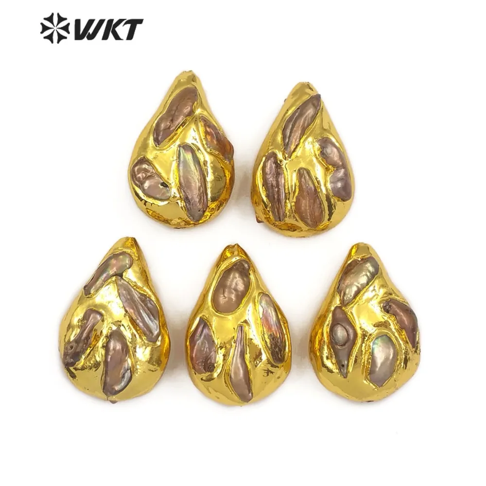 JF307 WKT Exquisite Designed Irregularly Shaped Beads Natural Pearl Jewelry Accessories Suitable For Women To Make | Украшения и