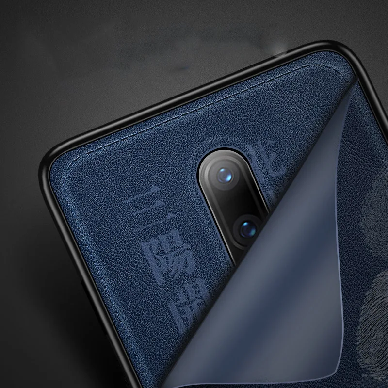 Тисненая кожа задняя крышка для Oneplus 7 One Plus 7 Oneplus7 Pro Чехол специальный китайский стиль чехол для телефона s Aixuan