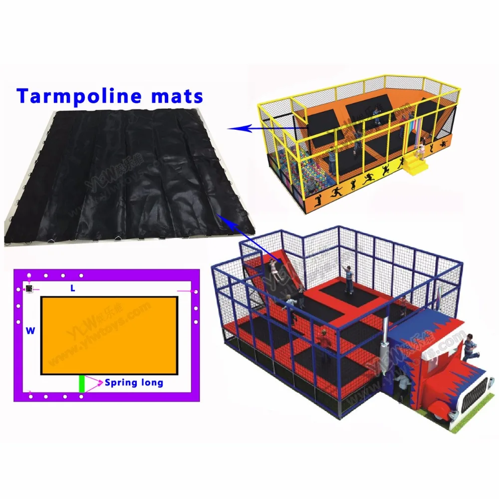 Размер под заказ сетка для батута фитнес Спорт мат батут прыжков 1 5*2 м|trampoline mat|jump