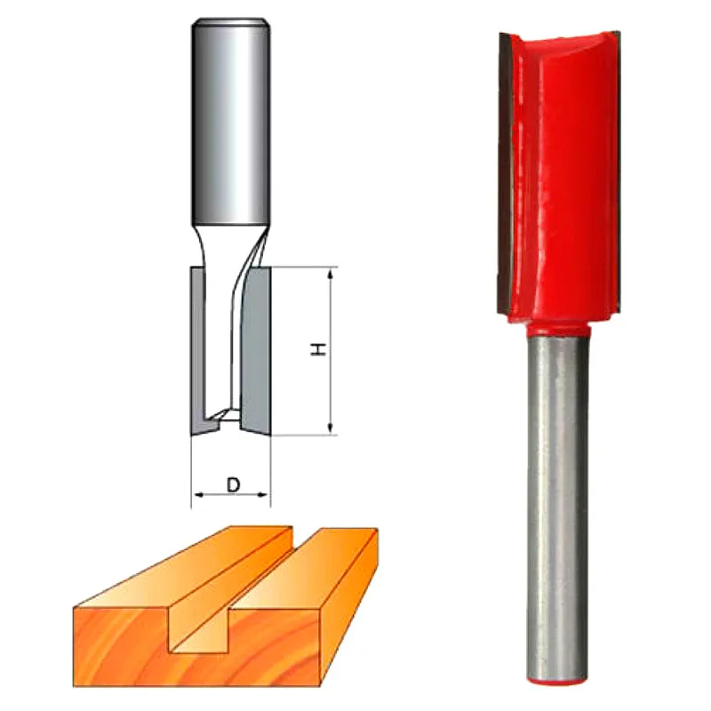 11 шт./компл. 1/2 &quot1/4&quot Концевая фреза по дереву с двойным желобом прямые Ножи