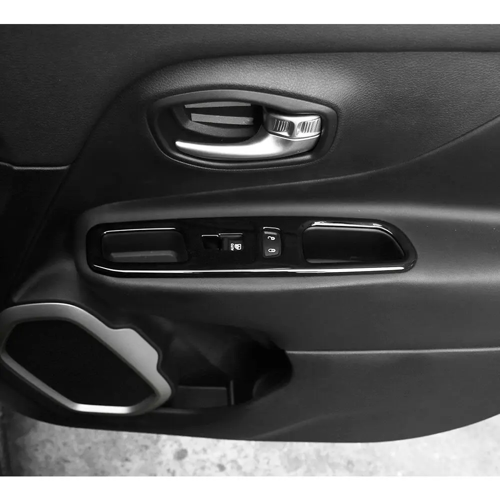 Window Lift Switch Panel Cover Trim 2016-2017 for Jeep Renegade Accessories Black | Автомобили и мотоциклы