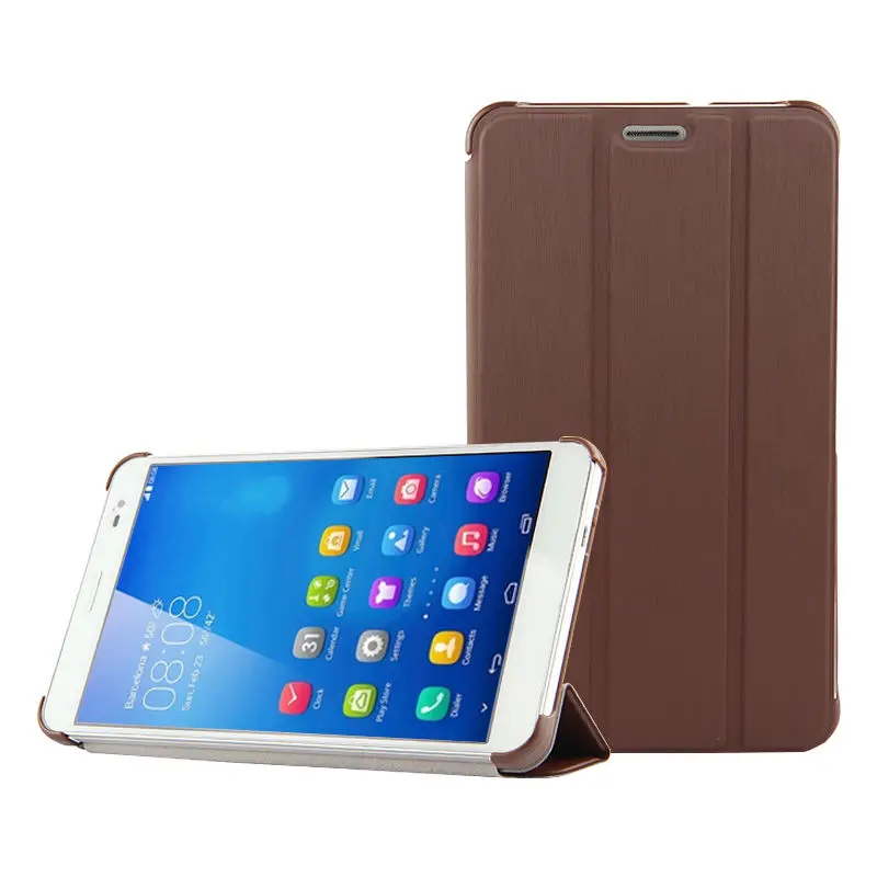 brown Чехол для huawei MediaPad X2 7,0 GEM-703L GEM-702L GEM-701L " Tablet Защитная крышка из искусственной кожи чехол для Honor X2 7 дюймов мобильный телефон - Цвет: brown