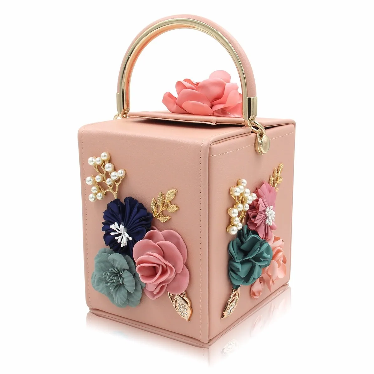 2018 New Fashion Flower Women Handbags Wedding Clutch Ladies Evening Bag Blue Shoulder Bags Day Clutches Pu Leather Luxury | Багаж и сумки