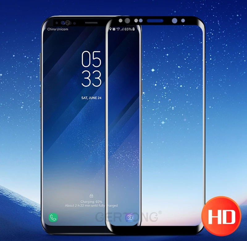 GerTong для samsung Galaxy S9 S8 Plus Note 8 S7 Edge Plus 9H 3D круглый изогнутый полный Чехол Закаленное стекло Защитная пленка для экрана
