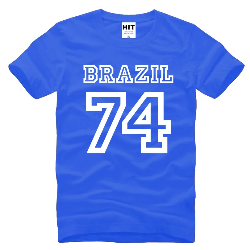 

Brazil 74 Letters Creative Printed Mens Men T Shirt Tshirt Fashion 2018 New Short Sleeve O Neck Cotton T-shirt Tee Camisetas Hom