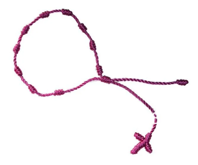 50 шт. разноцветные веревочные браслеты ручной работы с узелком и четкой