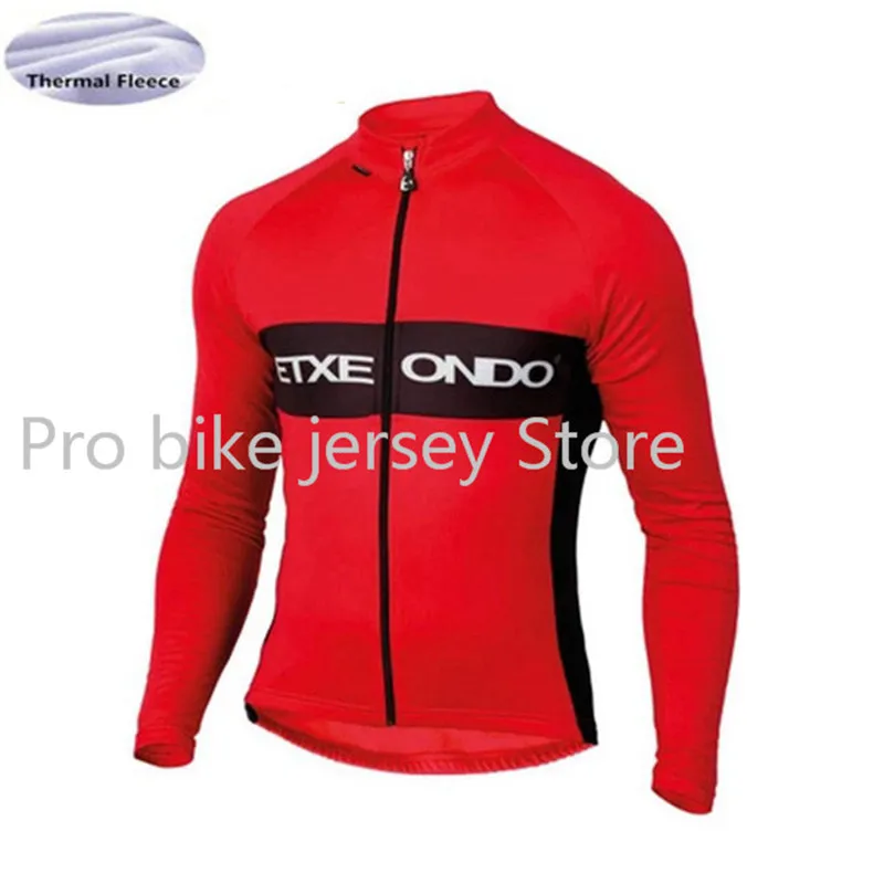 Tops 7 Etxeondo Pro Team Зимняя велосипедная Джерси рубашка зимняя термо флисовая с длинным рукавом велосипедная одежда ropa ciclismo - Цвет: Tops 7