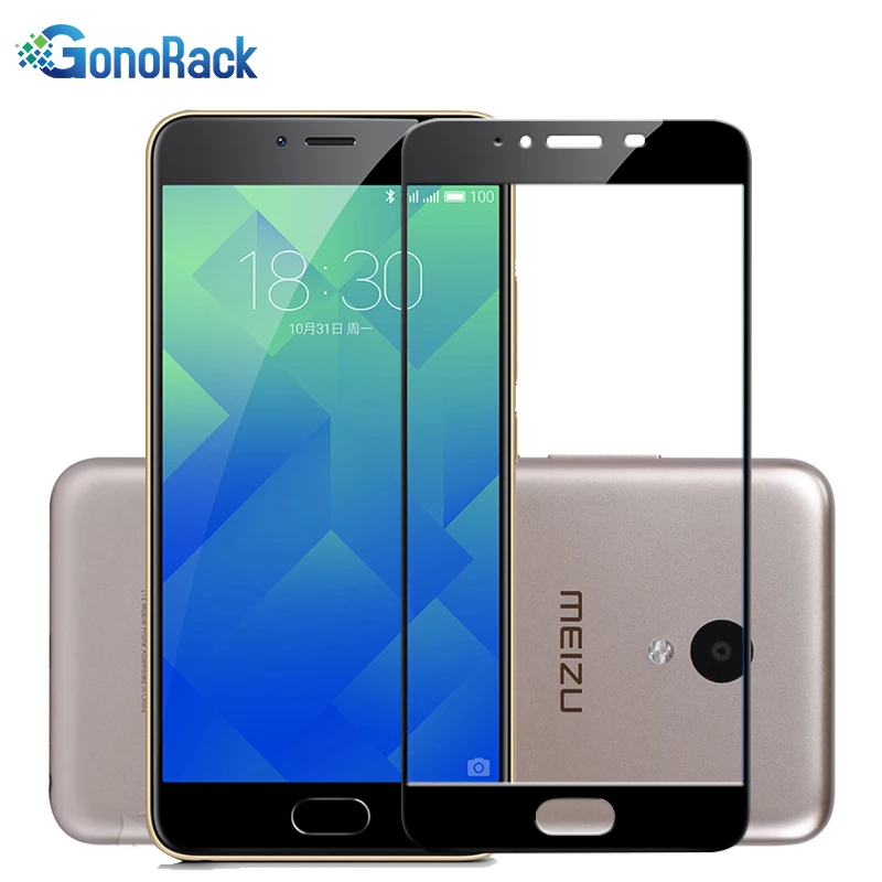 Защитное стекло GonoRack ультратонкое закаленное с полным покрытием для Meizu M5s M5C M5 Note