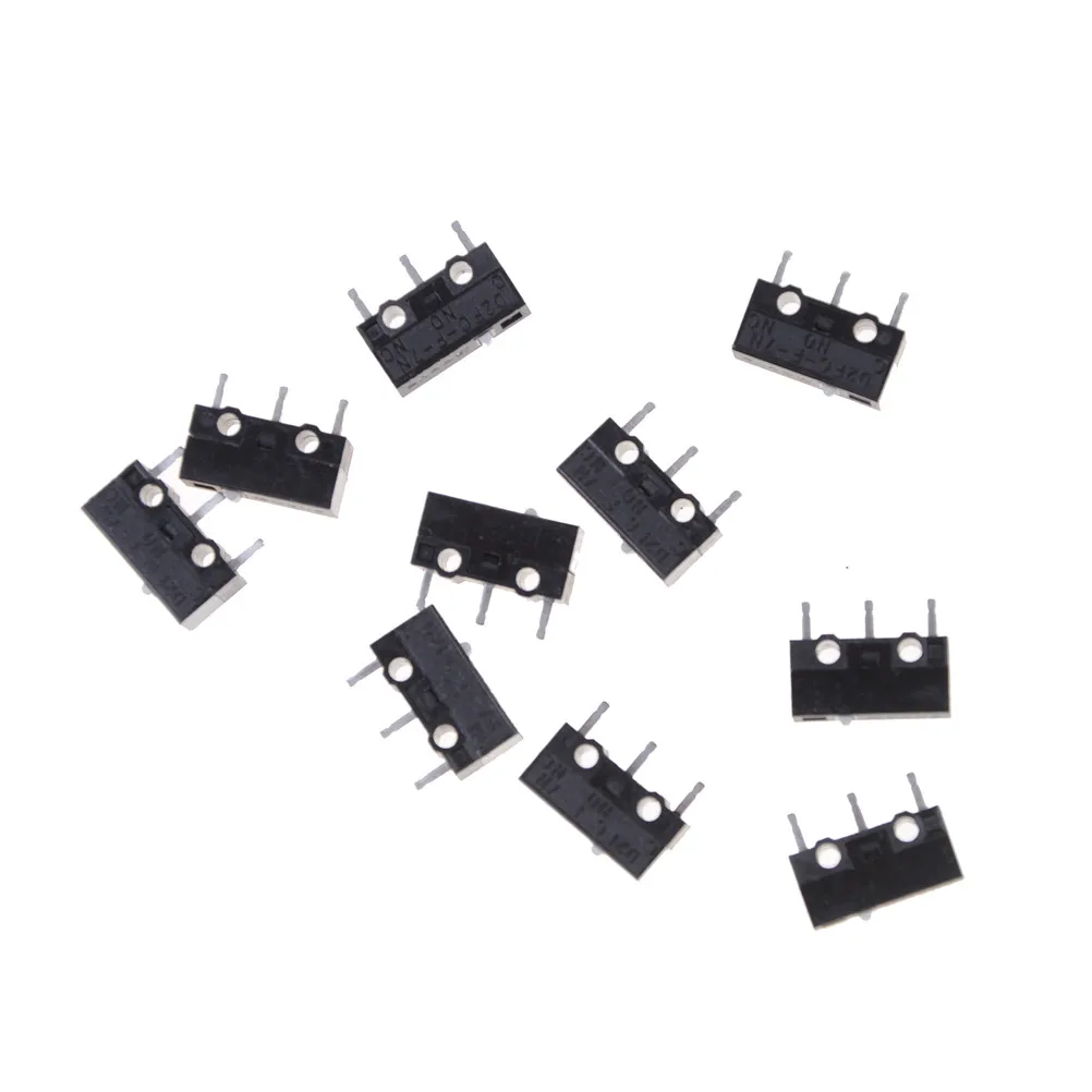 10Pcs D2FC-F-7N 20M Micro Switch For Mouse Replacement Substitute Tested High Quality | Обустройство дома