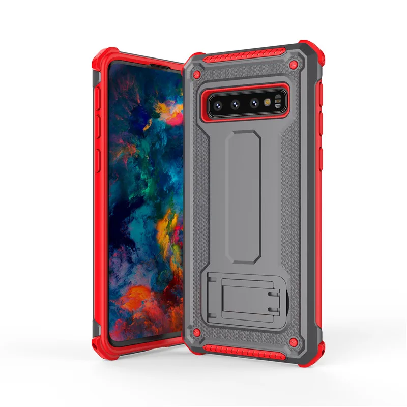 Модный цветной металлический чехол для Samsung Galaxy s10 Plus s10lite магнитный кронштейн