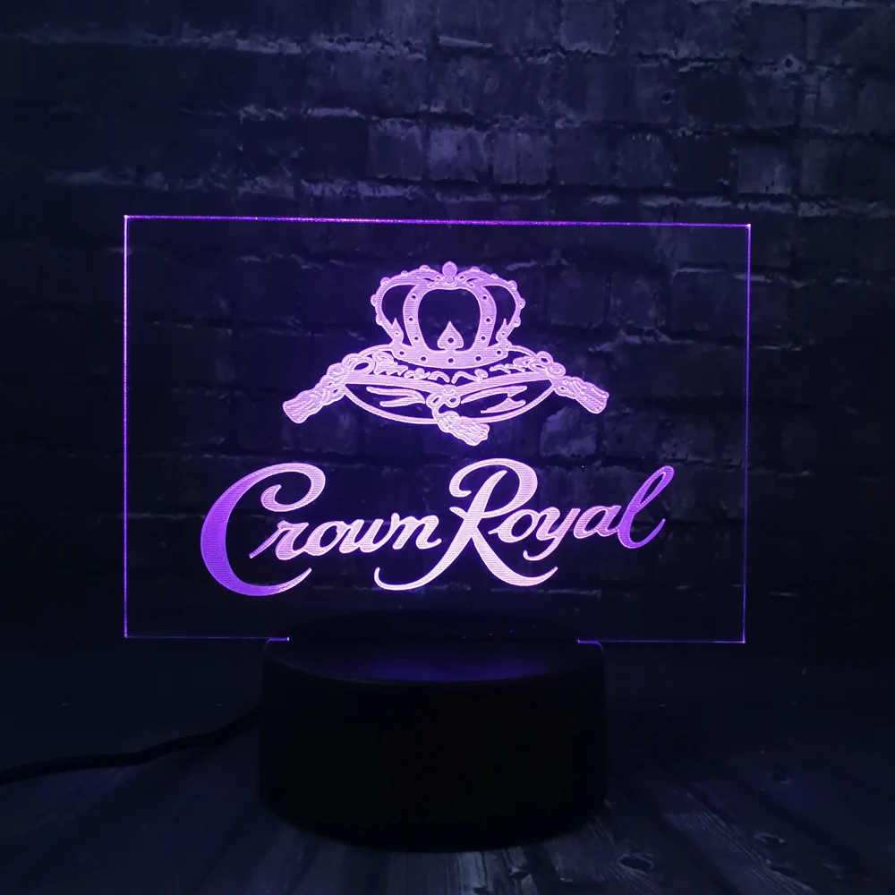 Новинка 2019 светодиодный светильник RGB с акриловой короной и Королевским