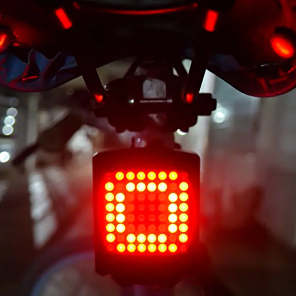 

Bicycle LED Indicator Bike Rear Tail Laser Turn Signal Light Wireless Remote