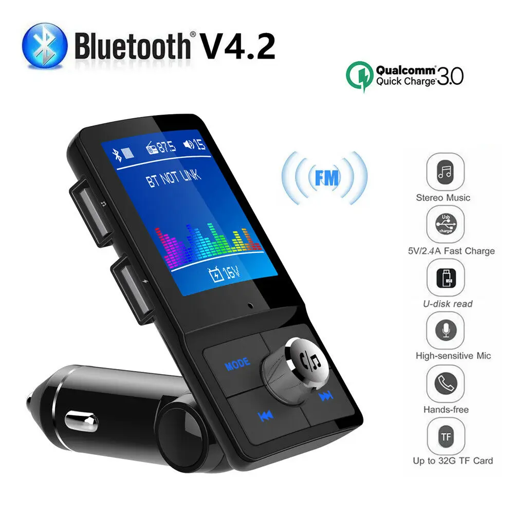 Комплект автомобильного зарядного устройства Bluetooth FM передатчик модулятор