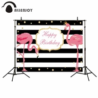 allenjoy backgrounds for studio black and white stripes flamingo logo birthday backdrop newborn original design fantasy props