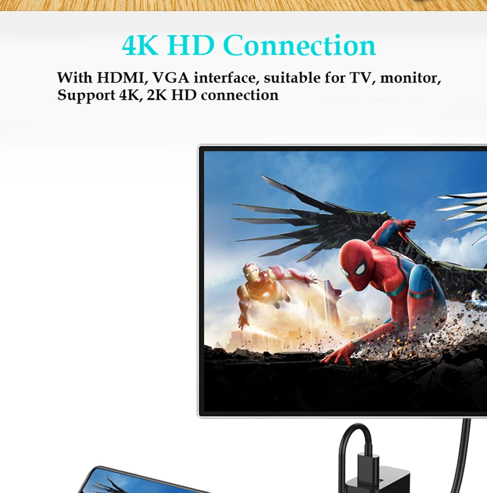 Usb type C к HDMI VGA RJ45 PD USB 3,0 type-c док-станция USB-C концентратор адаптер для Mac Air Pro huawei Mate10 samsung S8