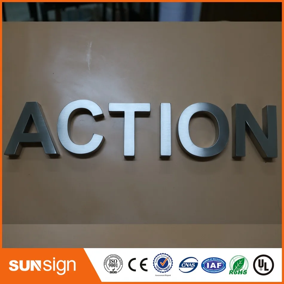 Суперкачественный магазин буквы из нержавеющей стали 3d|3d stainless steel letters|shop sign3d sign