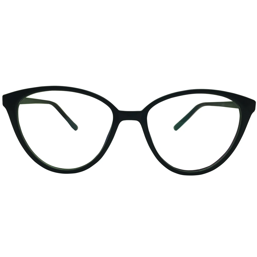 Дамы Cateye близорукие 0 25 до 6 очки женские кошачий глаз черные рамки недальновидно