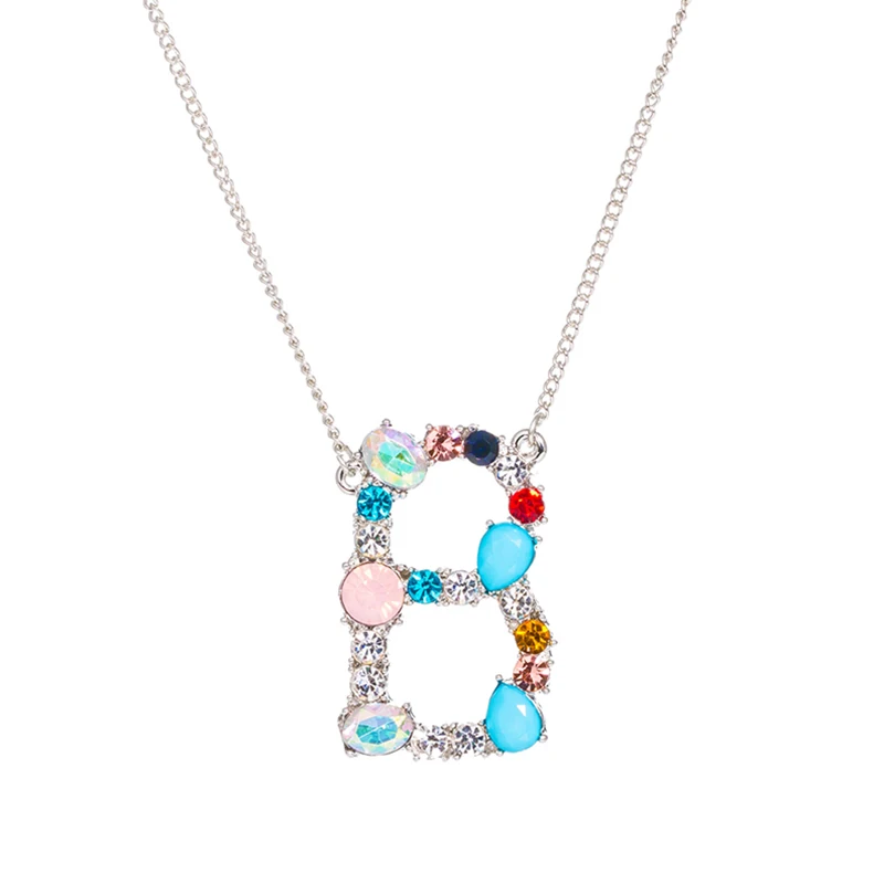 New Item C Pendant CZ Necklace Personalized Letter Name Jewelry For Women Accessories Girlfriend Gift | Украшения и аксессуары