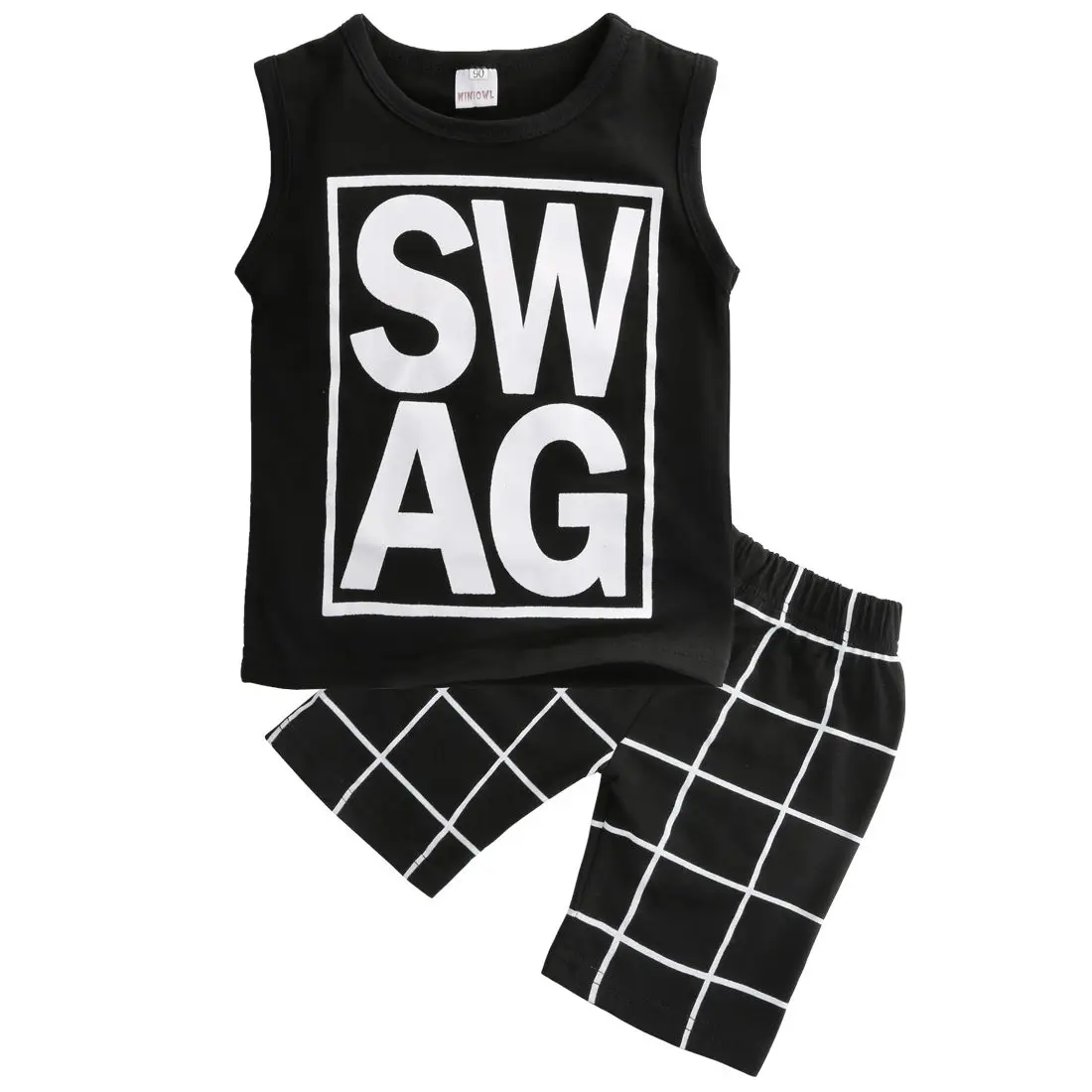 2pcs Toddler Kids Baby Boy T-shirt Vest Tops+Casual Pants Trouser Clothe Outfit Set |