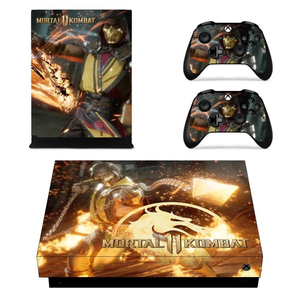 Наклейка для игровой приставки Mortal Kombat 11 наклейка Microsoft Xbox One X консоль и