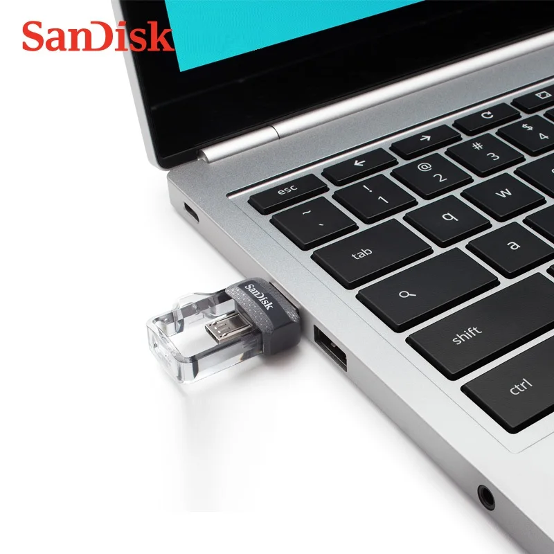 SanDisk OTG 32 Гб USB флеш накопитель 64 ГБ 128 ультра двойной 16 3 0 флешка Android телефон