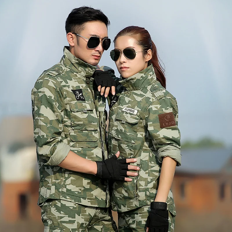 Зимняя камуфляжная одежда для охоты мужская и женская армейская рубашка брюки