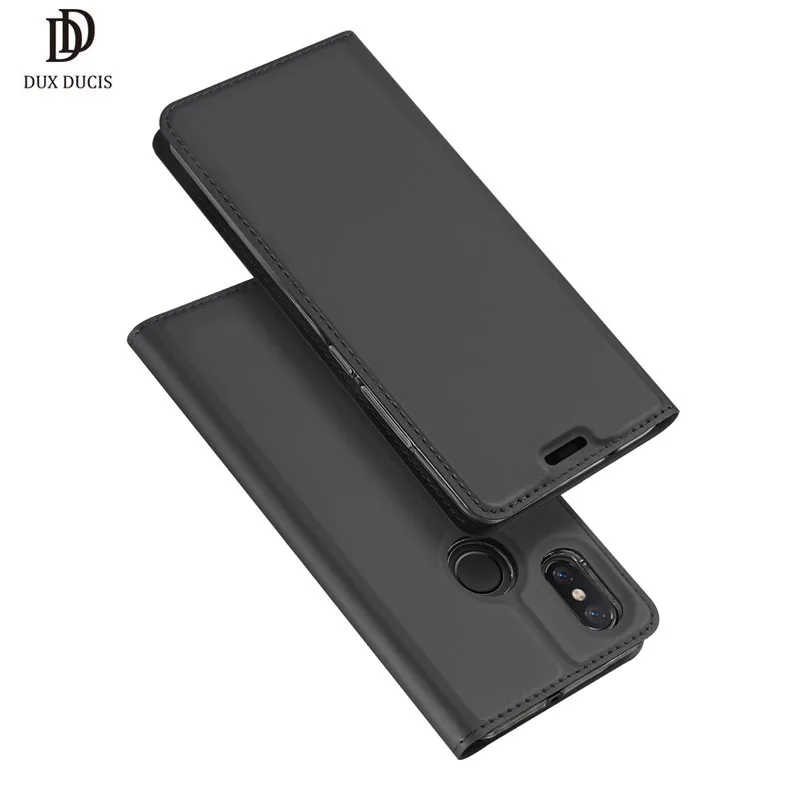 Оригинал Сяо mi 8 кожаный чехол силиконовый Dux Ducis супер флип с кошелек слот |