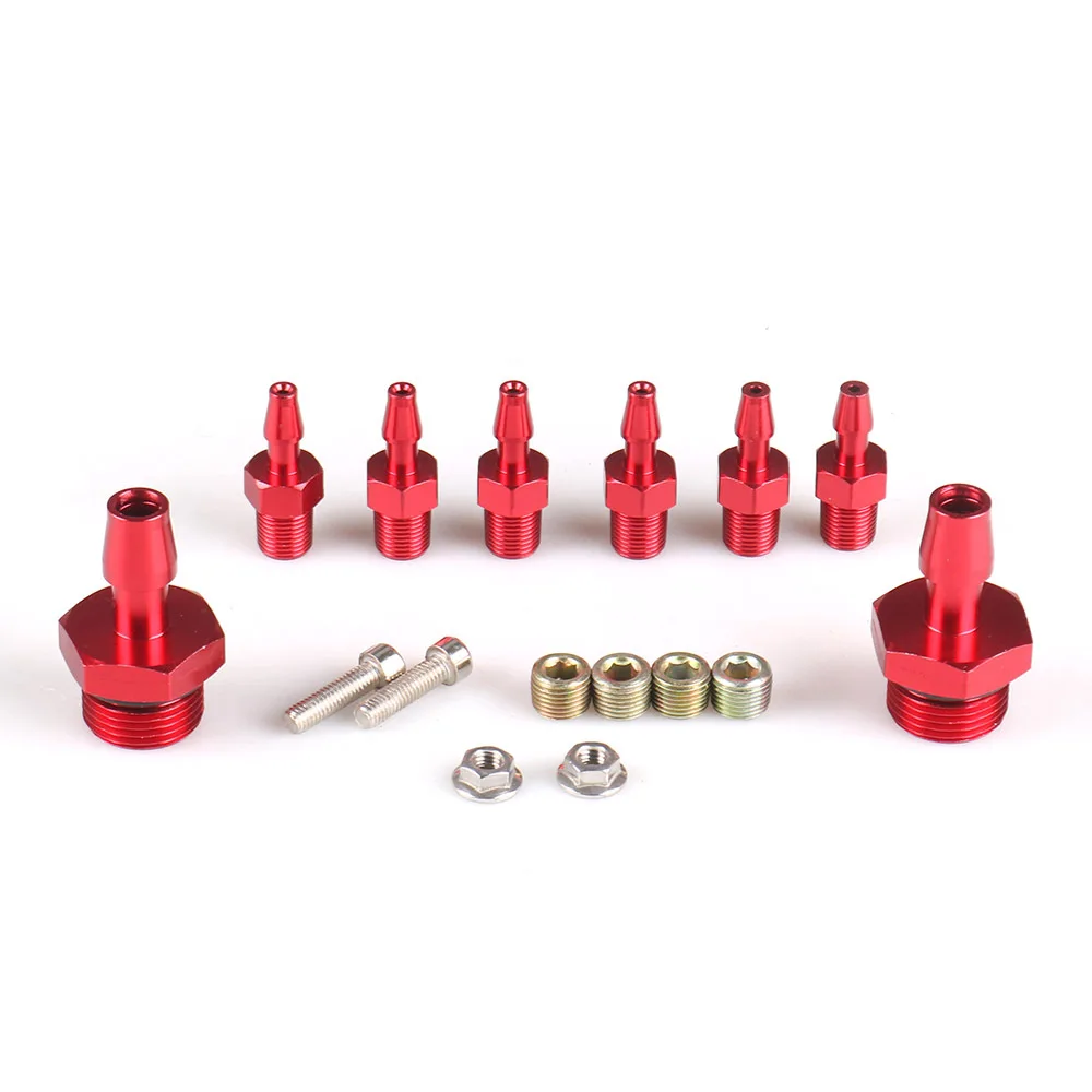 6 Ports 1/8 NPT Aluminum Turbo Wastegate Boost Vacuum Intake Manifold Kit | Автомобили и мотоциклы