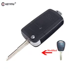 Складной ключ KEYYOU с 1 кнопкой, модифицированный пульт дистанционного управления, чехол для автомобильных ключей для Hyundai h1 Getz Accent Kia Rio Picanto Carens