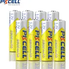 Аккумуляторные батареи PKCELL Ni-Mh AA, перезаряжаемые батарейки 8 шт, 2600 мАч, 1,2 В, 2 A, в комплекте 2 чехла для хранения