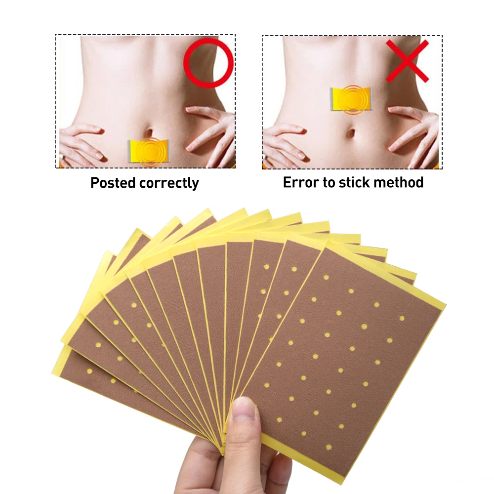 

12pcs/packFashion Weight Loss Paste Navel Slim Patch Health Slimming Patch Slimming Diet Products Detox Adhesive 3CT02454