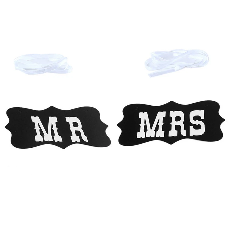 1 комплект сделай сам черная бумага Mr Mrs + лента знак фото стенд реквизит свадебное
