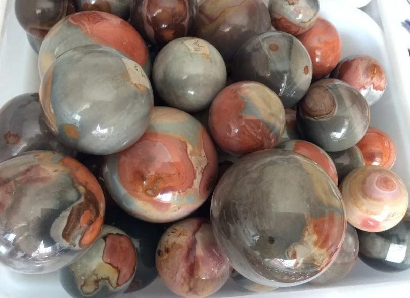 55 60 мм натуральный полихромовый океан Сфера из яшмы Кристалл исцеляющий