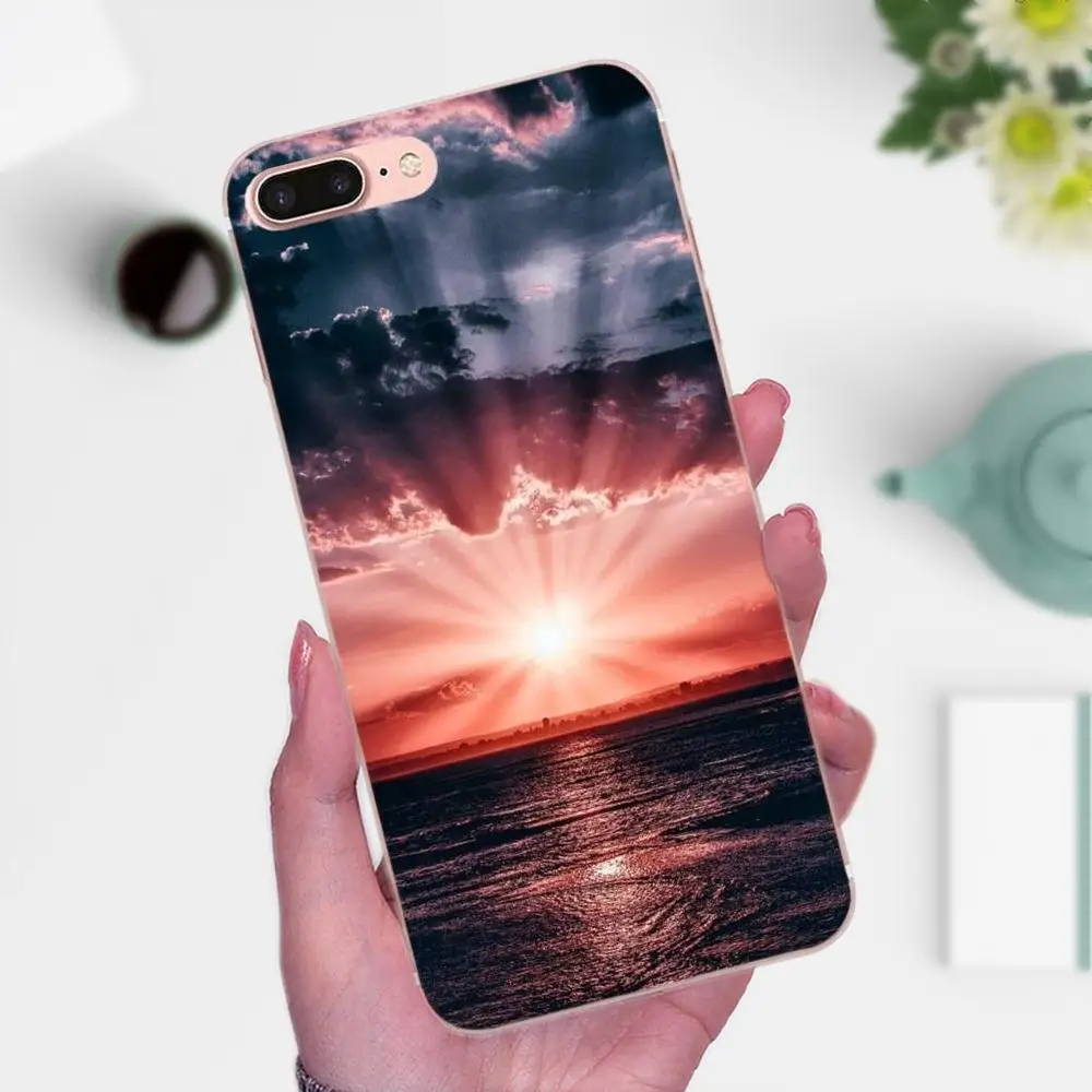 Sunrise Sunset Airplane The Sea Lovely в продаже для LG Nexus 5 5X G2 G3 mini spirit G4 G5 G6 K4 K7 K8 K10 2017 V10 V20 V30