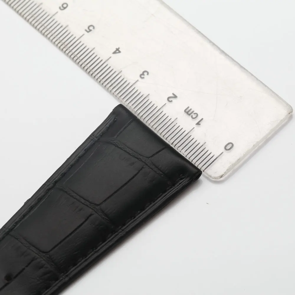 Большой ремешок большой размер настоящий кожаный для часов водонепроницаемый