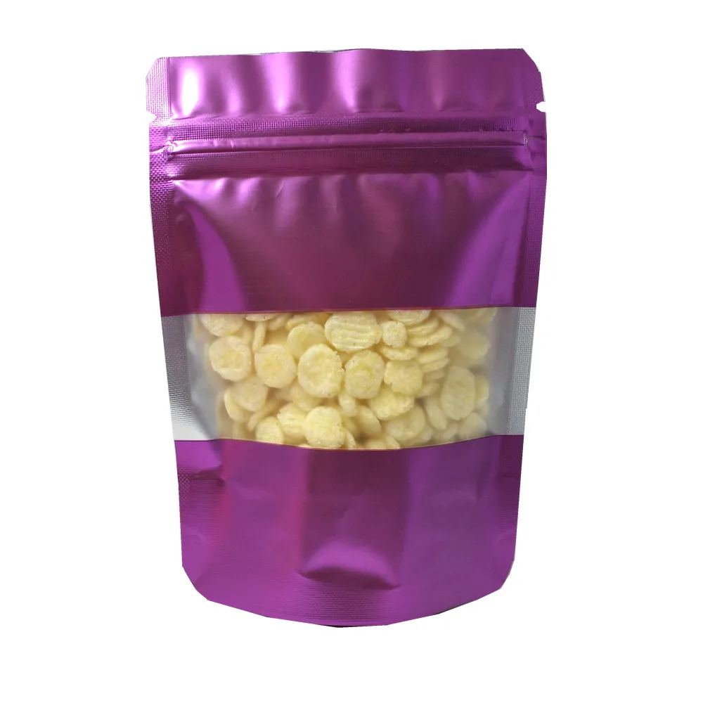 100 шт стоьте вверх Мешки Фольги Ziplock теплоизоляционные влагостойкие сальники мешок для хранения еды пластиковые окна пакеты из майлара Resealable