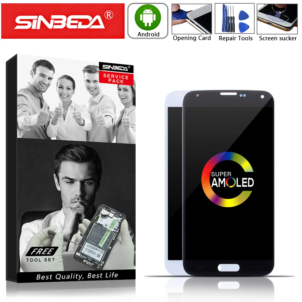 5," Super AMOLED для samsung Galaxy S5 i9600 G900F G900H G900M G9001 G900R ЖК-дисплей сенсорный экран для samsung S5 ЖК-дисплей