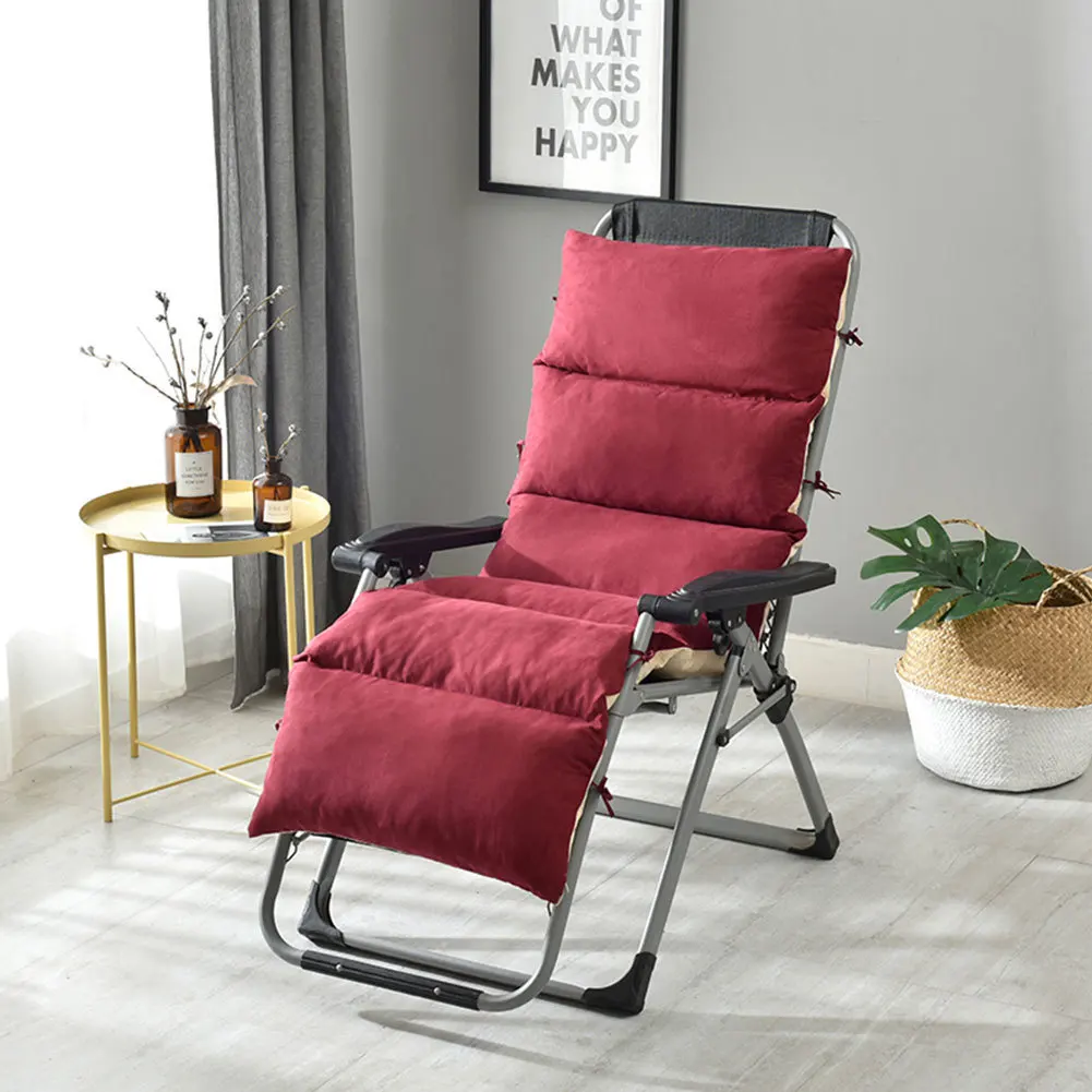 Solid Universal Recliner Rocking Chair Cushion Removable Soft Back Cushion Chair Decor Recliner Pads Mat Tatami Seat Cushion