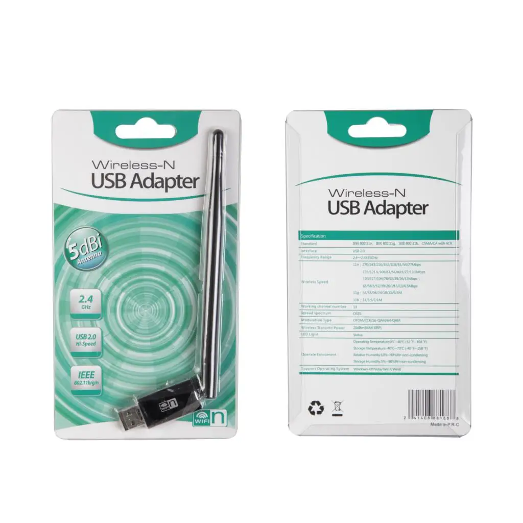 150 м беспроводной USB Wi fi адаптер Сетевая карта ключ Enchufe Ethernet антенна для ПК