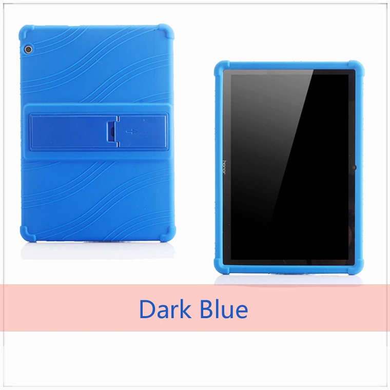 Dark Blue Силиконовый чехол для телефона, для huawei MediaPad T3 10 AGS-L09 AGS-L03 9,6 дюйма чехлы с подставкой и тонкий и мягкий чехол для задней крышки для honor игровой коврик 2 - Цвет: Dark Blue