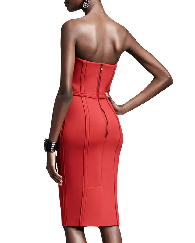 Новинка 2017 Бандажное платье эластичное облегающее женское для ночного клуба