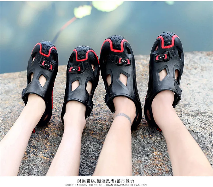 Dropshipping Gtime Summer Sandals men shoes outdoor water beach sandals mens Black Unisex Footwear Woman Shoes MXJJ107