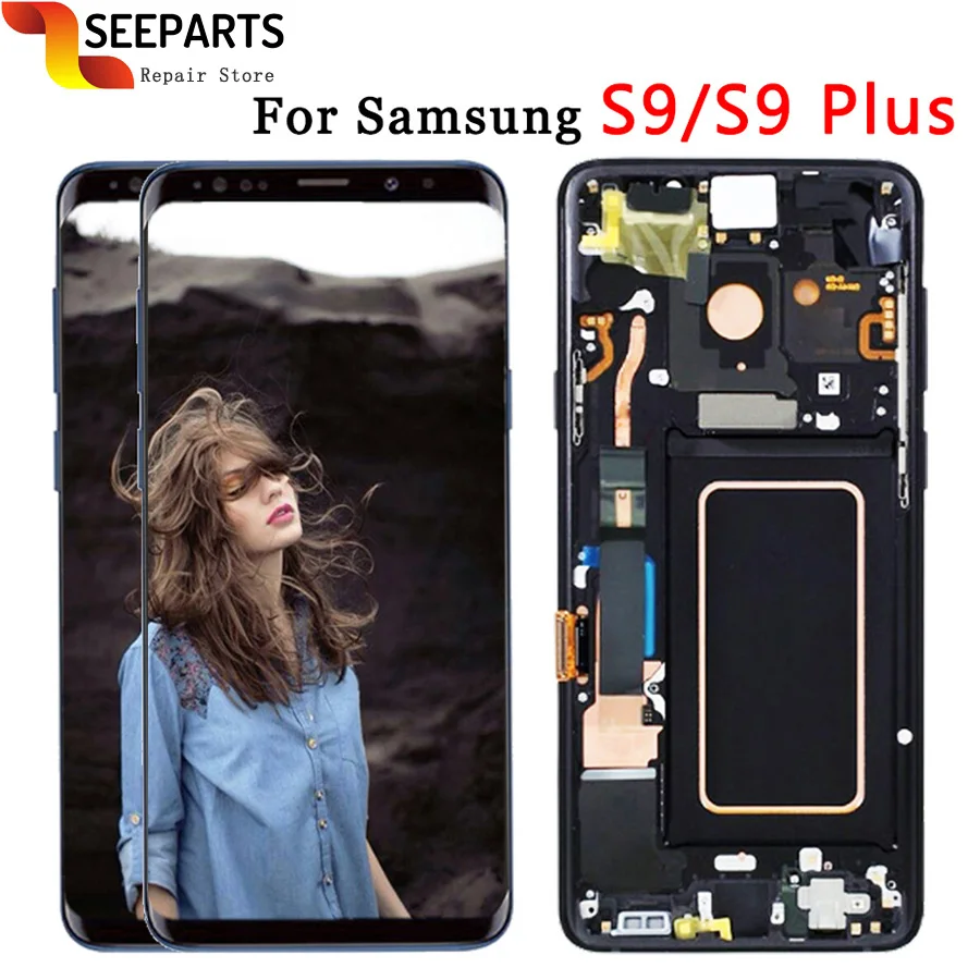 ЖК-дисплей для Samsung Galaxy S9 Plus с сенсорным экраном 5 8 дюйма и дигитайзером в сборе