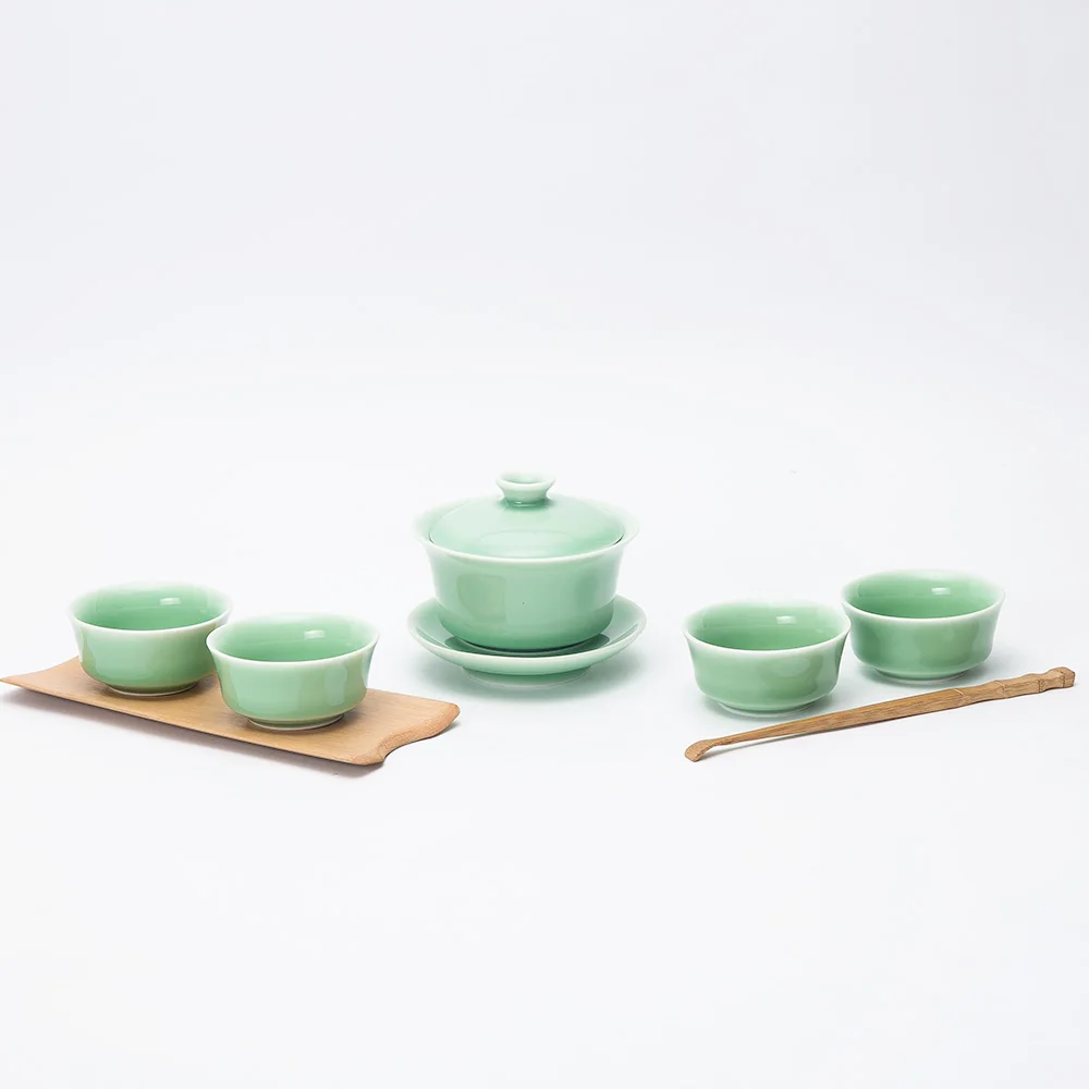 Newchinaroad фарфоровая чаша с крышкой Кунг Фу gaiwan супница teaset церемониальными чай