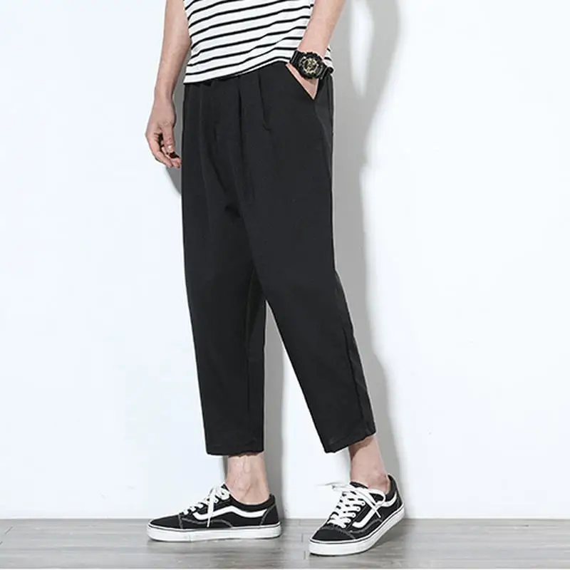 Men Wide Leg Harem High Street Fashion Hip Hop Loose Casual Trousers Male Jogger Sweatpants Vintage Pants | Мужская одежда